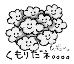 "Nohopon" of clouds sticker #3390219