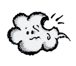 "Nohopon" of clouds sticker #3390228