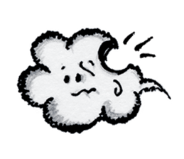 "Nohopon" of clouds sticker #3390228