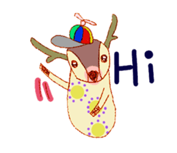 Lovely deer sticker #3390289