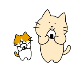 Massage cat and cat sticker #3390856