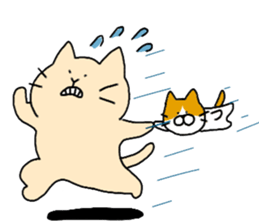 Massage cat and cat sticker #3390861