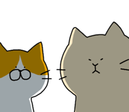 Massage cat and cat sticker #3390863