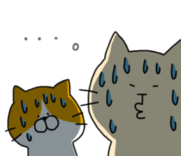 Massage cat and cat sticker #3390864