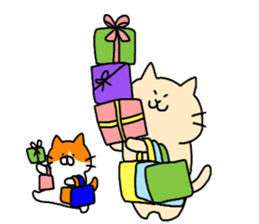 Massage cat and cat sticker #3390869