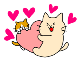 Massage cat and cat sticker #3390873