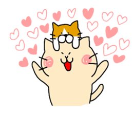 Massage cat and cat sticker #3390874