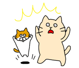 Massage cat and cat sticker #3390875