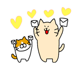 Massage cat and cat sticker #3390878