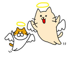 Massage cat and cat sticker #3390887