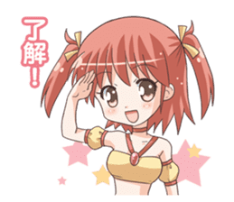 The Sticker of a fantasy "MOE" character sticker #3390893