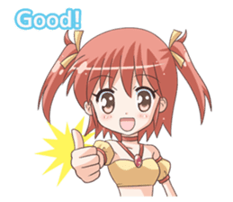 The Sticker of a fantasy "MOE" character sticker #3390895