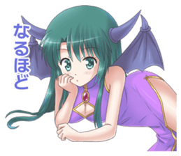 The Sticker of a fantasy "MOE" character sticker #3390908