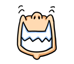 a mouth man sticker #3391101