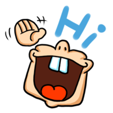 a mouth man sticker #3391104