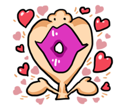 a mouth man sticker #3391129