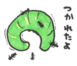 I love a green caterpillar sticker #3391394