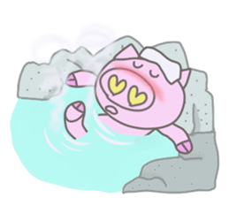 Bu-suke of the pig(English version) sticker #3392416