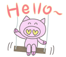 Bu-suke of the pig(English version) sticker #3392428