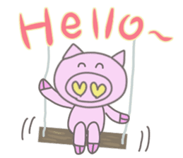 Bu-suke of the pig(English version) sticker #3392428
