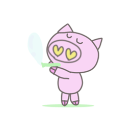 Bu-suke of the pig(English version) sticker #3392430