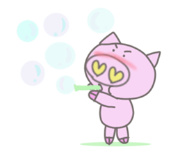 Bu-suke of the pig(English version) sticker #3392431