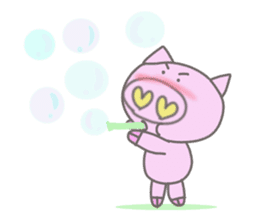 Bu-suke of the pig(English version) sticker #3392431