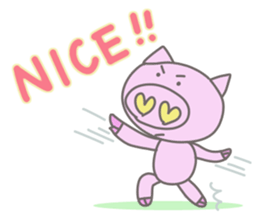 Bu-suke of the pig(English version) sticker #3392432