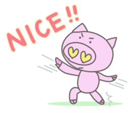 Bu-suke of the pig(English version) sticker #3392432
