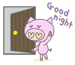 Bu-suke of the pig(English version) sticker #3392436