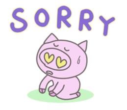 Bu-suke of the pig(English version) sticker #3392437