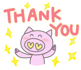 Bu-suke of the pig(English version) sticker #3392438