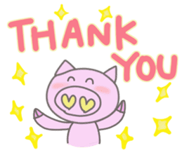 Bu-suke of the pig(English version) sticker #3392438