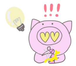 Bu-suke of the pig(English version) sticker #3392445