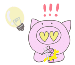 Bu-suke of the pig(English version) sticker #3392445