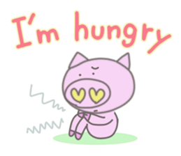 Bu-suke of the pig(English version) sticker #3392447