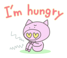 Bu-suke of the pig(English version) sticker #3392447