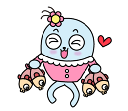 Beluga whales hilarious Family sticker #3393215