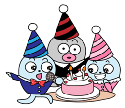 Beluga whales hilarious Family sticker #3393219