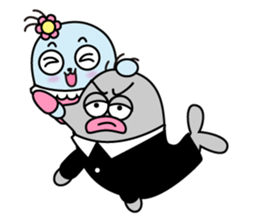 Beluga whales hilarious Family sticker #3393232