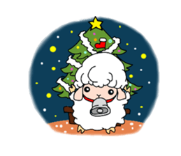 A black sheep and a white sheep sticker #3393411