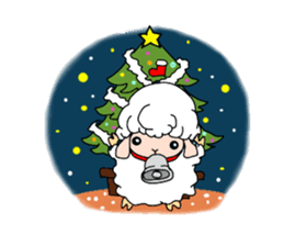 A black sheep and a white sheep sticker #3393411