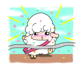 A black sheep and a white sheep sticker #3393414