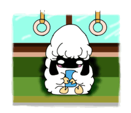 A black sheep and a white sheep sticker #3393417