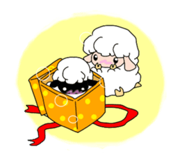 A black sheep and a white sheep sticker #3393419