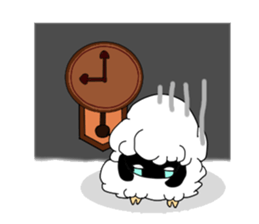 A black sheep and a white sheep sticker #3393422