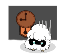 A black sheep and a white sheep sticker #3393422