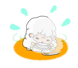 A black sheep and a white sheep sticker #3393423