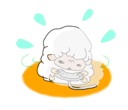 A black sheep and a white sheep sticker #3393423