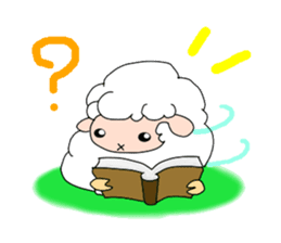 A black sheep and a white sheep sticker #3393424